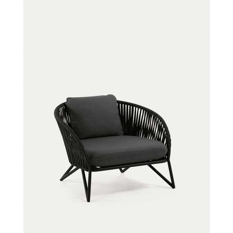 BRANZIE ARMCHAIR IN BLACK ROPE