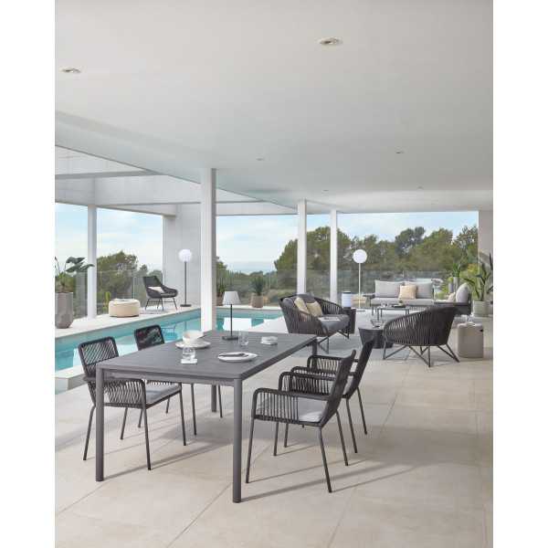 BRANZIE ARMCHAIR IN BLACK ROPE