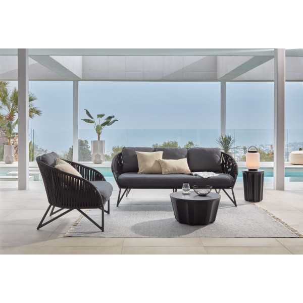 BRANZIE ARMCHAIR IN BLACK ROPE