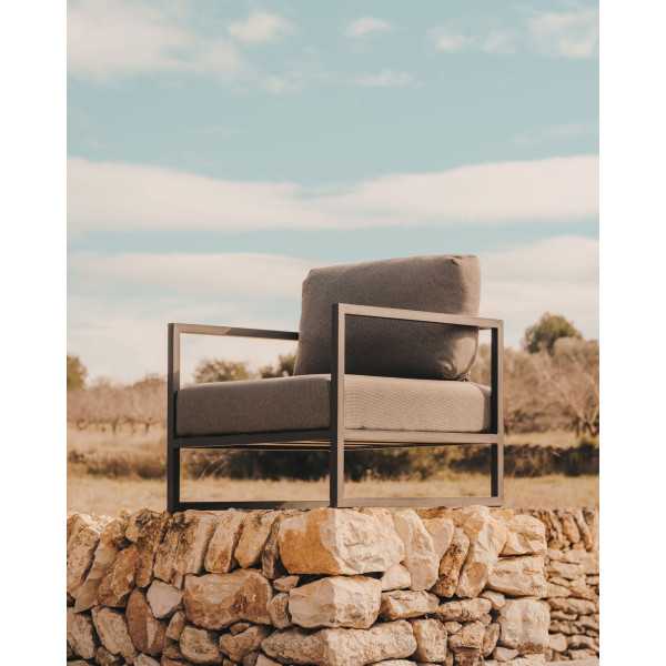 COMOVA DARK GRAY ARMCHAIR 100%...