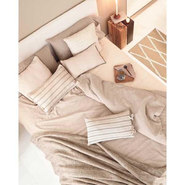ETNA CUSHION COVER 100% LINEN WITH...