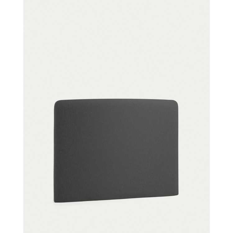 DYLA BLACK HEADBOARD COVER FOR 90 CM BED