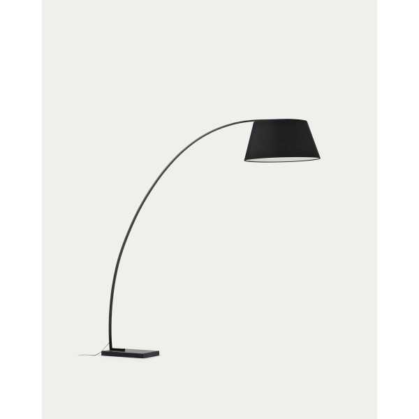LAMPADAIRE JUHE NOIR EN ACIER ET BASE...