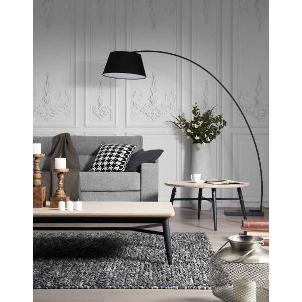 LAMPADAIRE JUHE NOIR EN ACIER ET BASE...