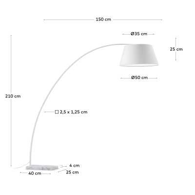 LAMPADAIRE JUHE, BLANC 2