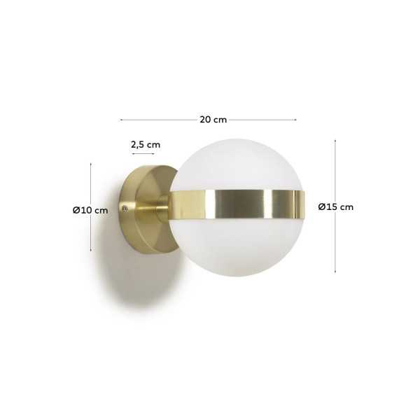 ANASOL WALL LIGHT IN METAL WITH GOLD...