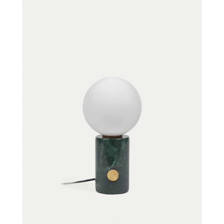 LAMPE À POSER LONELA EN MARBRE FINITION VERTE
