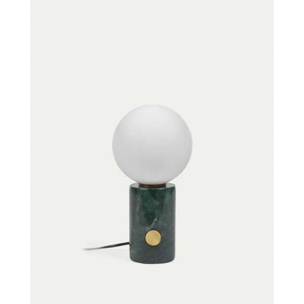 LONELA MARBLE TABLE LAMP WITH GREEN...