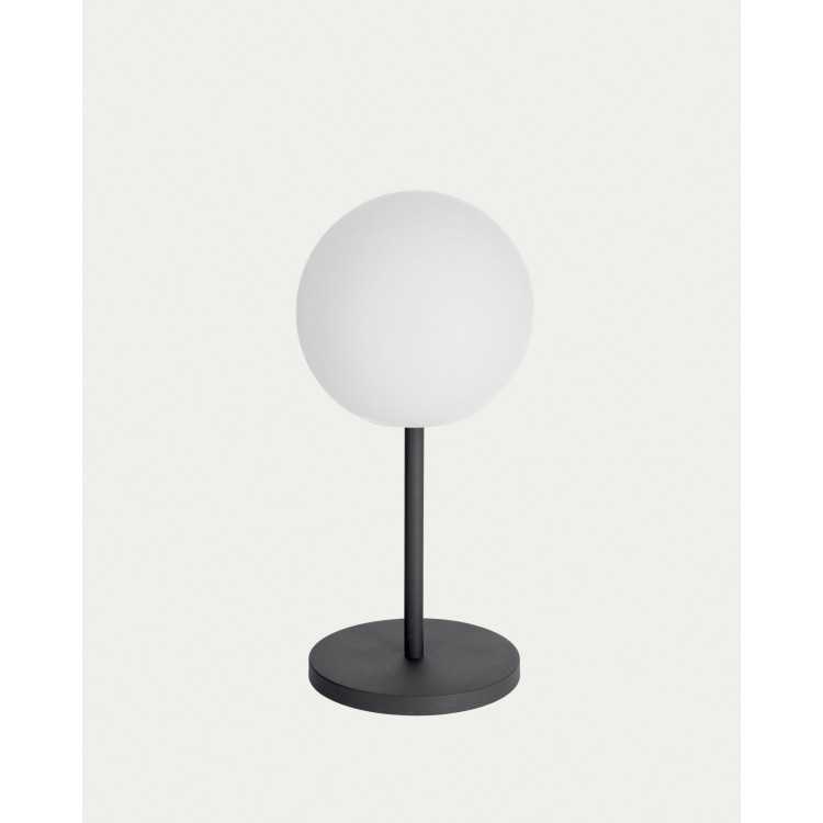 LAMPE À POSER NOMADE D'EXTÉRIEUR DINESH EN ACIER NOIR