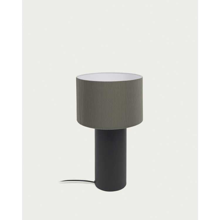 DOMICINA TABLE LAMP IN BLACK AND GRAY PAINTED METAL