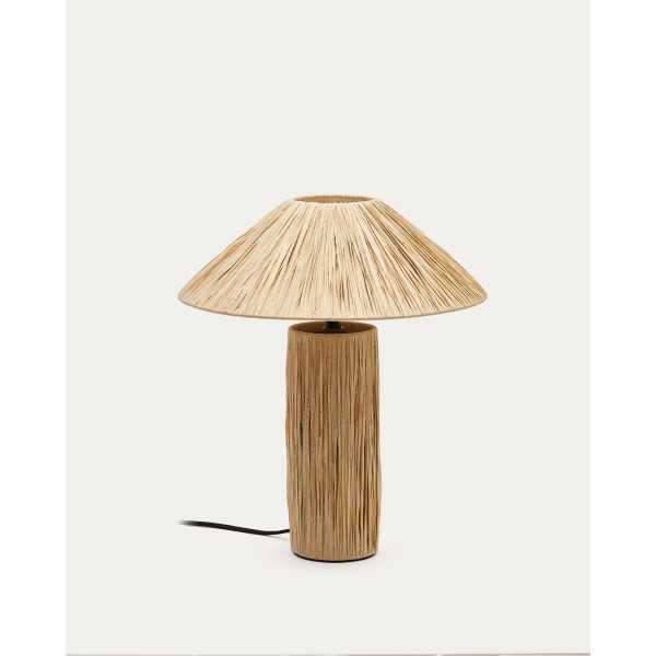 SAMSE TABLE LAMP IN NATURAL RAFFIA