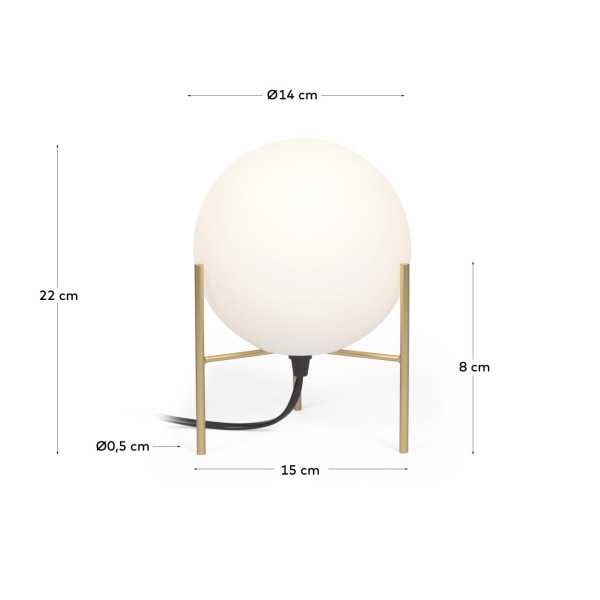 SEINE TABLE LAMP IN BRASS FINISH STEEL