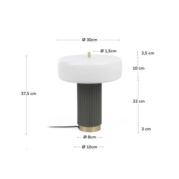 SERENELLA LAMP IN WHITE AND GREEN...