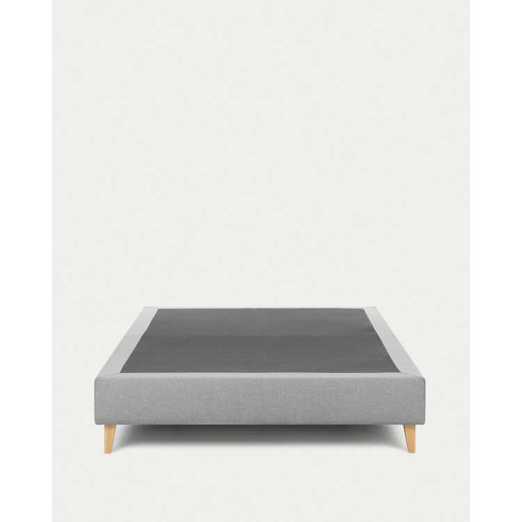 HIGH GRAY NIKOS BASE WITH SOLID BEECH WOOD LEGS FOR MATTRESS