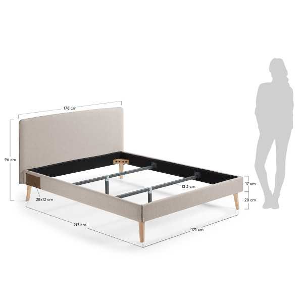 REMOVABLE BED COVER DYLA BEIGE WITH...