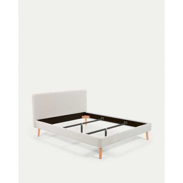 DYLA BOUCLETTE WHITE BED AND BEECH...