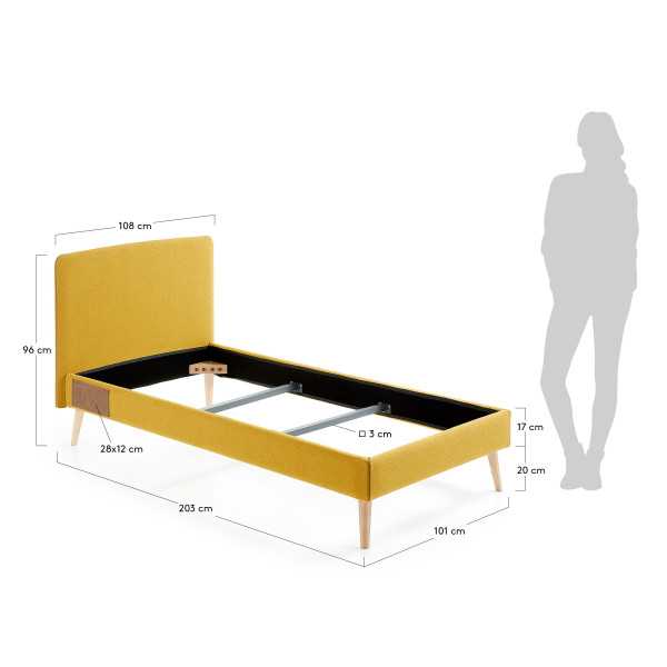 REMOVABLE BED COVER DYLA MUSTARD...