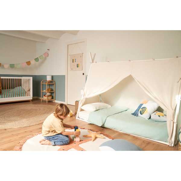 MARALIS TIPI BED IN SOLID BEECH WOOD...