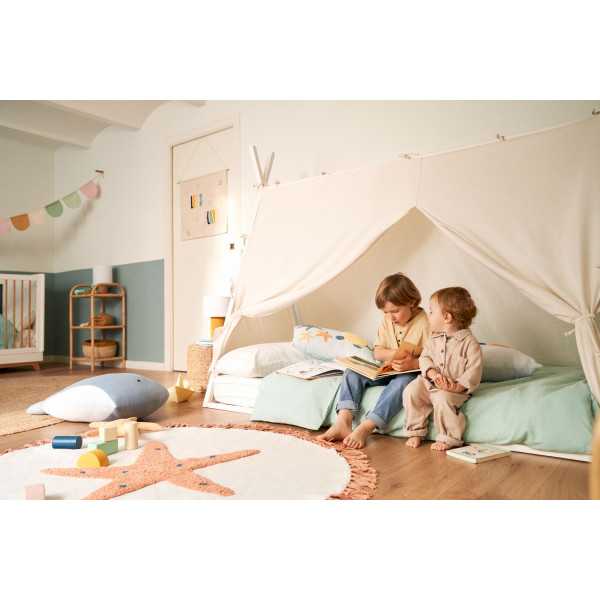 MARALIS TIPI BED IN SOLID BEECH WOOD...