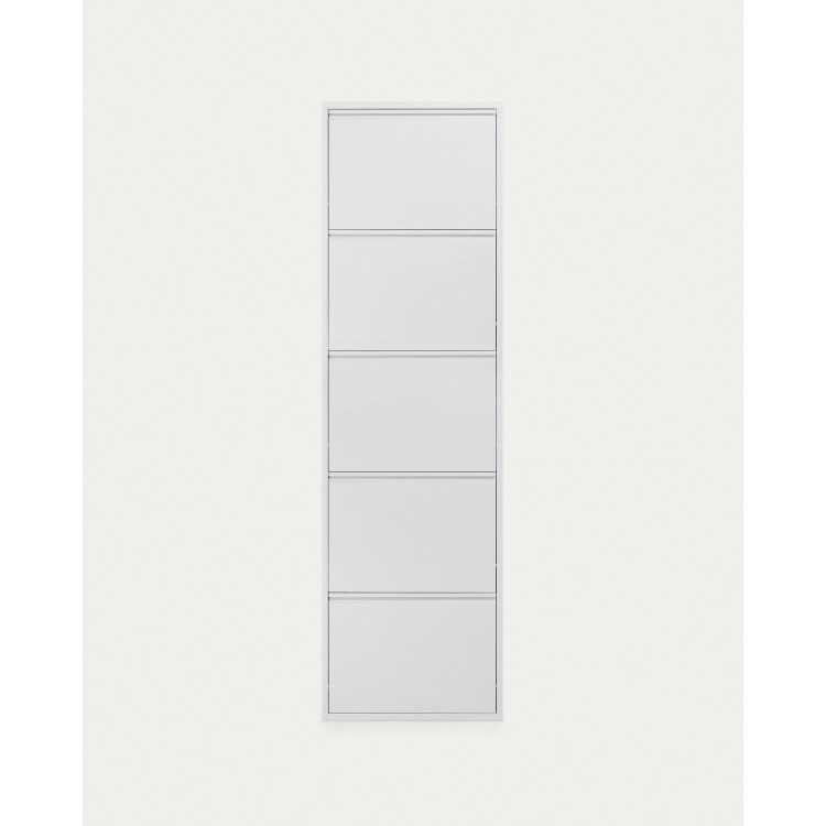 ODE SHOE CABINET 50 X 168.5 CM 5 DOORS WHITE