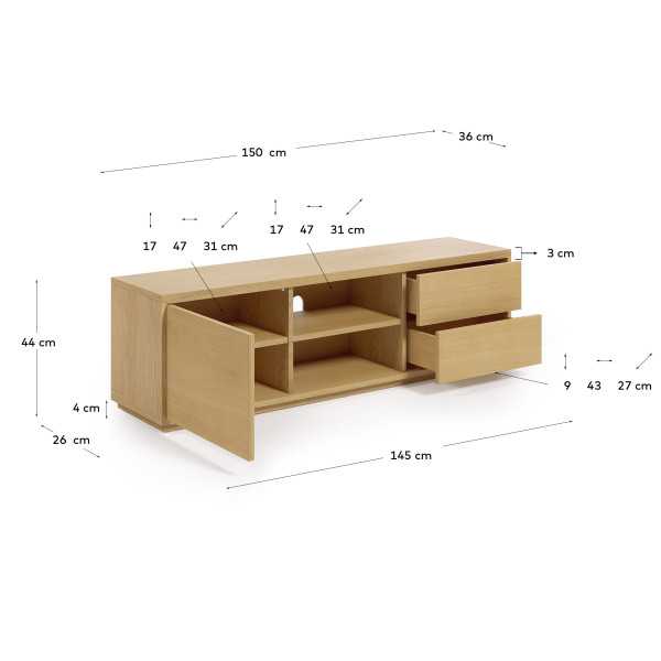 ABILEN TV CABINET 1 DOOR AND 2...