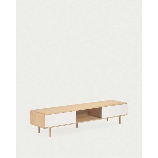 MEUBLE TV ANIELLE 2 PORTES EN BOIS ET...