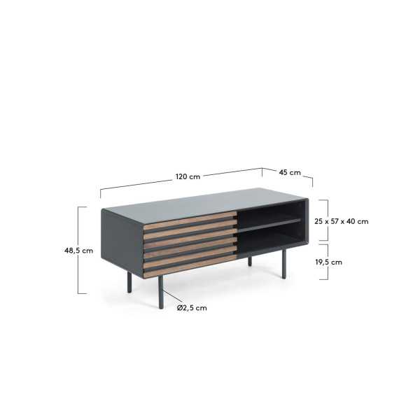 KESIA TV CABINET 1 DOOR BLACK...