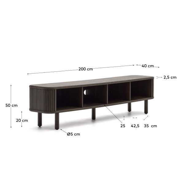 MAILEN 2 DOOR TV CABINET IN ASH...