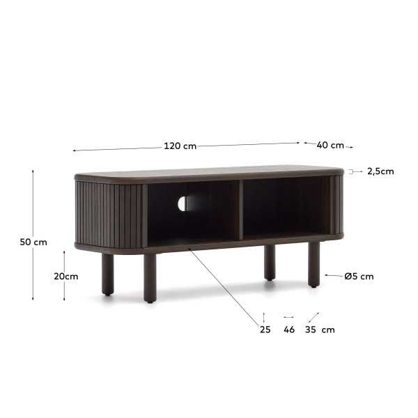 MAILEN 2 DOOR TV CABINET IN ASH...