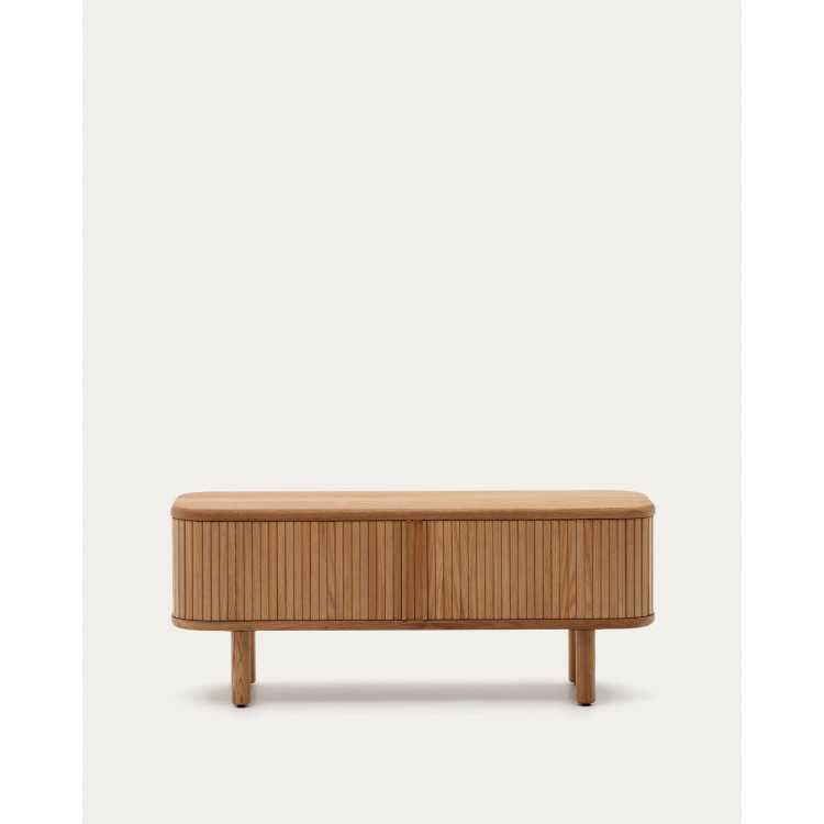 ARMÁRIO TV MAILEN 2 PORTAS 120 X 50 CM CINZA NATURAL - 1 PACOTE