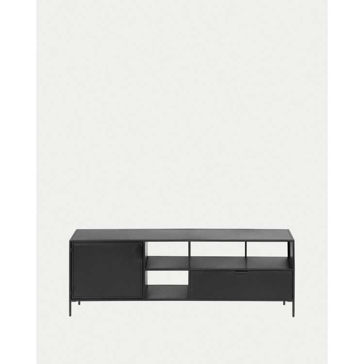 SHANTAY TV CABINET 1 DOOR AND 1 DRAWER IN METAL WITH BLACK FINISH 15
