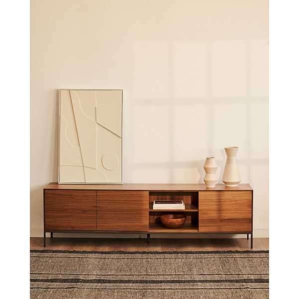 MEUBLE TV VEDRANA 3 PORTES PLACAGE DE...