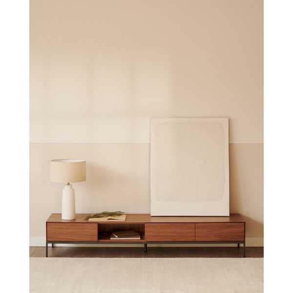 VEDRANA TV CABINET 3 DRAWERS WALNUT...