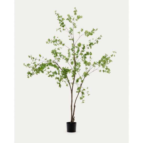 ARBRE ARTIFICIEL ENKIANTHUS AVEC POT DE FLEUR NOIR 214 CM