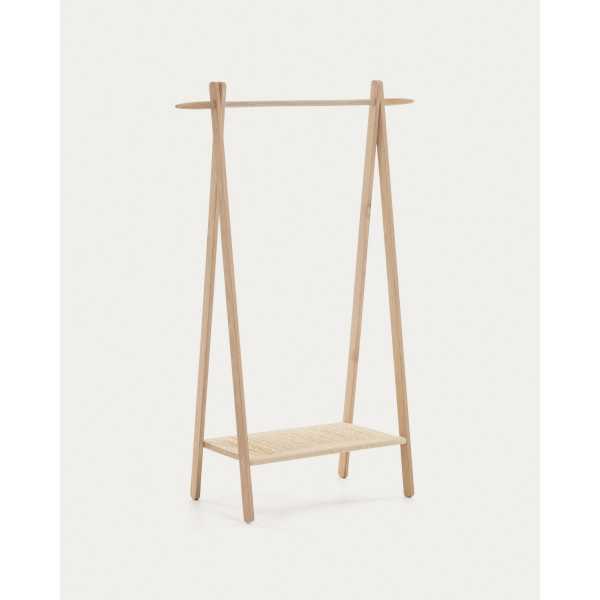 RACK NATANE MADEIRA CARVALHO E RATTAN...
