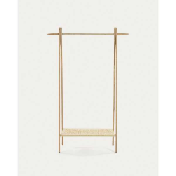 RACK NATANE MADEIRA CARVALHO E RATTAN...