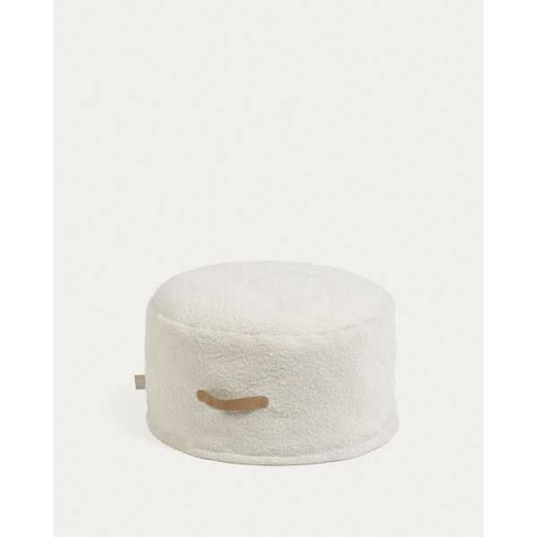 ADARA WHITE SHEEP EFFECT POUF D 50 CM