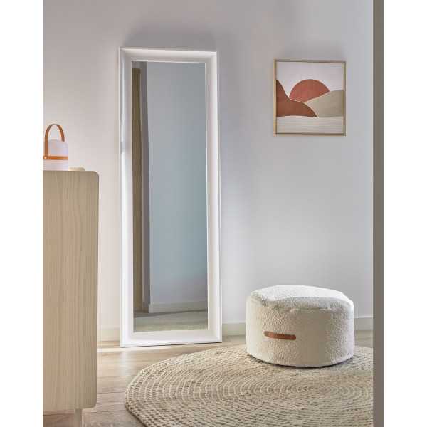 ADARA WHITE SHEEP EFFECT POUF D 50 CM