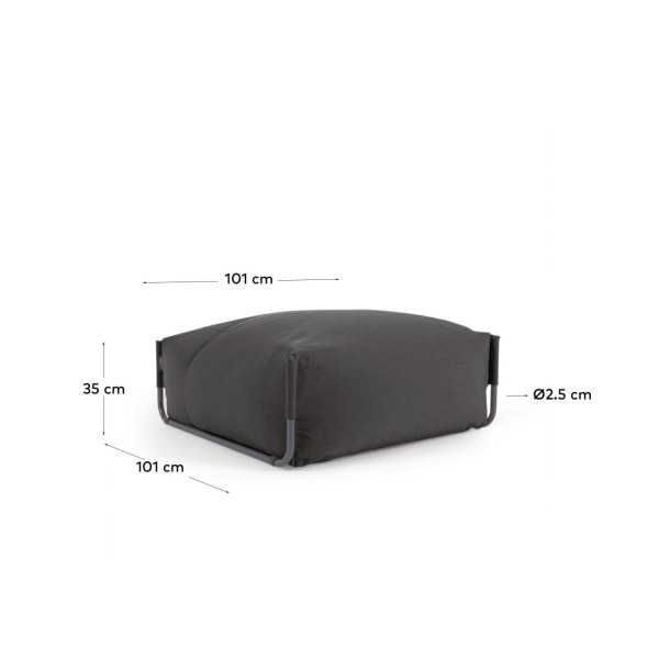 SOFÁ MODULAR EXTERIOR QUADRADO POUF...