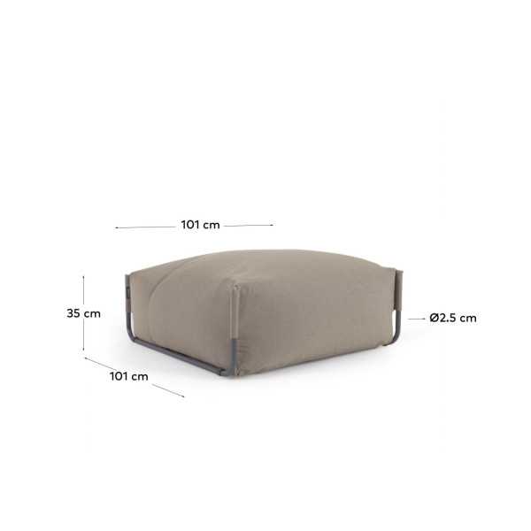 OUTDOOR MODULAR SOFA POUF SQUARE...