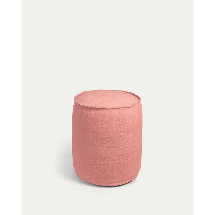POUF REDONDO ISAURA 100% PET TERRACOTA D 40 CM