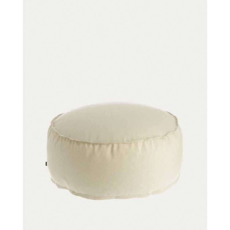 POUF ROND NEDRA D 70 CM BEIGE