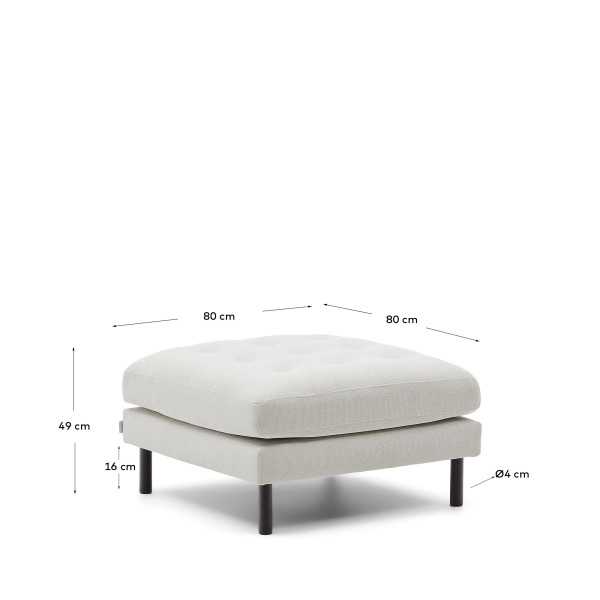 DEBRA FOOTREST IN PEARL CHENILLE,...