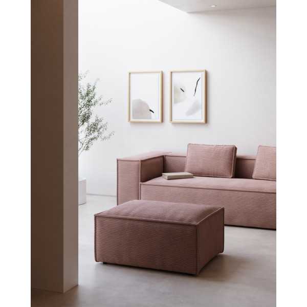 BLOK VELVET FOOTREST WITH LARGE...