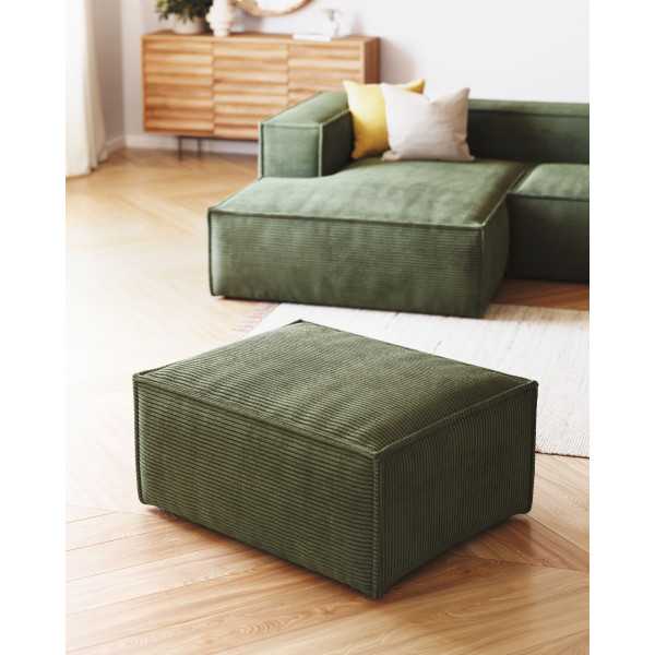 BLOK FOOTREST VELVET WITH LARGE RIBS...