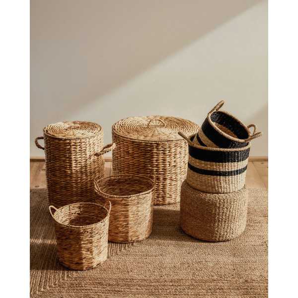 SOMEINA ROUND FOOTREST IN NATURAL...