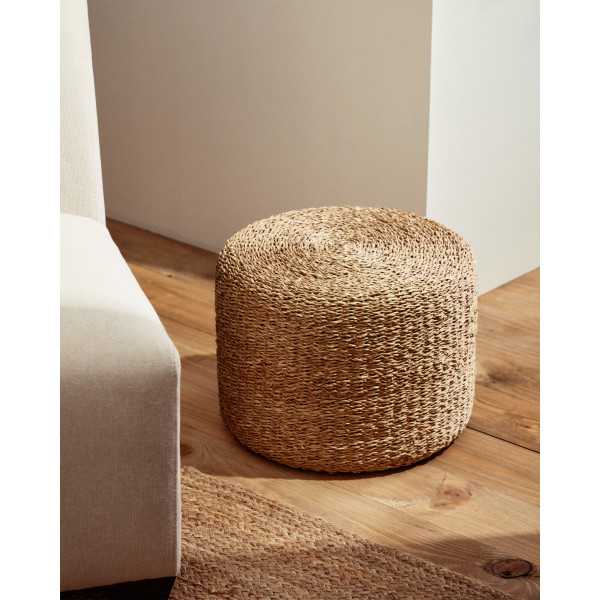 SOMEINA ROUND FOOTREST IN NATURAL...