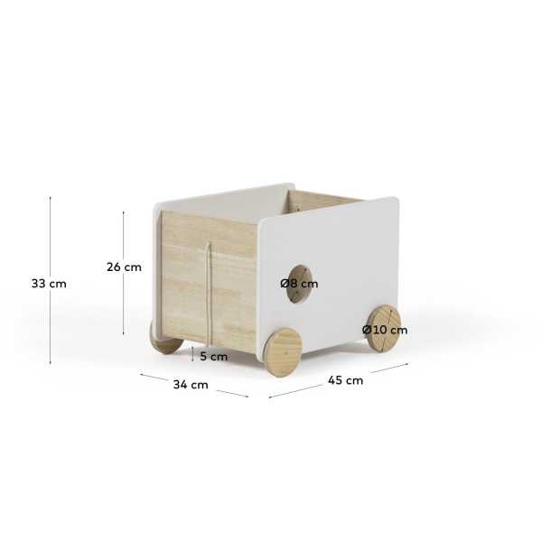 BIANINA STORAGE TROLLEY IN NATURAL...