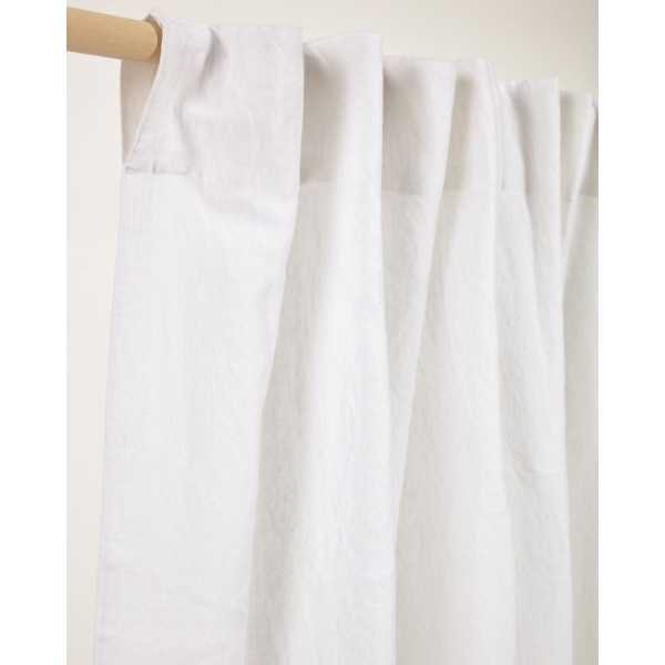 MARJA CURTAIN IN WHITE COTTON AND...