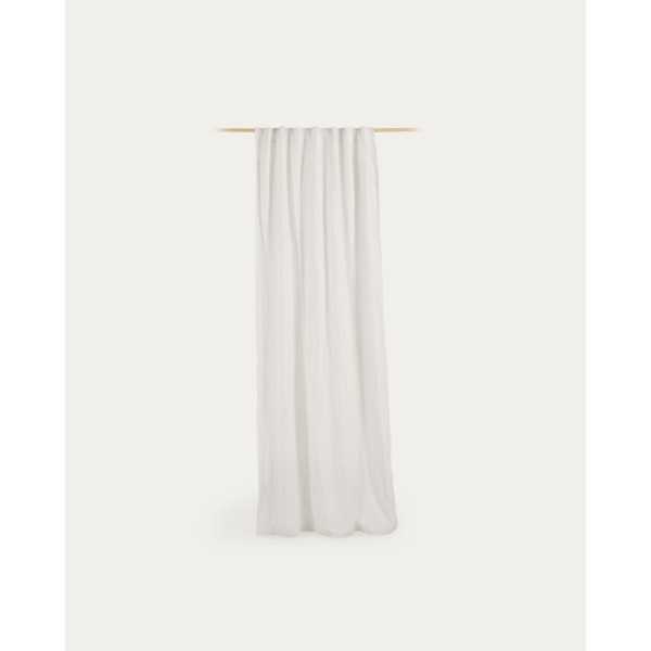 MARJA CURTAIN IN WHITE COTTON AND...